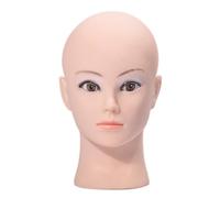 Bald Female Mannequin Head with Lash Training Wigs Professional Cosmetology for Wigs Making Display Model Bald Manikin Head