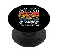 Bald Head Island Is Calling And I Must Go Funny Quote PopSockets Adhesive PopGrip