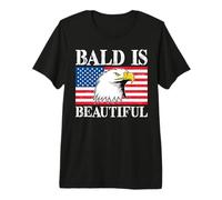 Bald is Beautiful 4th of July Independence Day Bald Eagle Premium T-Shirt