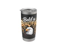 Bald is Beautiful Eagle Stainless Steel Insulated Tumbler
