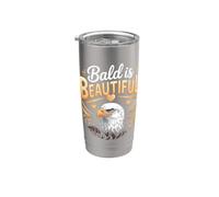 Bald is Beautiful Eagle Stainless Steel Insulated Tumbler