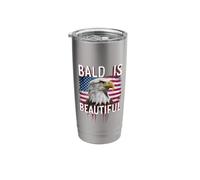 Bald is Beautiful I American Bald Eagle I 4th of July Stainless Steel Insulated Tumbler
