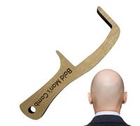 Bald Man Comb | Bald Man Gag Brush | Toothless Balds Mans Brushes and Combs Funny Joke Gag Gift for Men | Wooden Hairless Balds Mens Combs Grooming Tools for Thinning Hair Friends