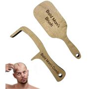 Bald Man Comb, Joke Present, Funny Prank Grooming Tool, Novelty Gift for Father Husband Friends Birthday Christmas
