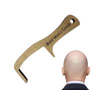 Bald Man Comb - Wooden Funny Gag | Novelty Joke Gift - Wood Humor Accessory Designed For Playful Scalp Massage While Creating Laughs And Conversation Perfect Funny Present For Dad Husband