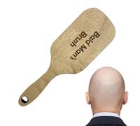 Bald Man Comb | Wooden Hairless Bald Mans Comb And Brush | Humorous Toothless Combs Joke Present | Multifunctional Hairless Bald Comb | Funny Gag Comb Grooming Tool For Trick Friends Family