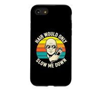 Bald Man Hair Slows Me Down No Hair Shaving Case for iPhone SE (2020) / 7/8