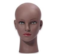 Bald Mannequin Head Female Professional Cosmetology Training Head Bald Manikin Head For Wigs Making Display Dolls Head Bald Mannequin Head