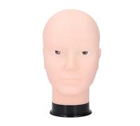 Bald Mannequin Head,PVC Wig Display Head for Styling, Cutting, and Makeup Practice, Versatile Male Mannequin Head for Salon, Beauty School, and Shop Use Lightweight (Without