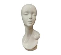 Ｚｉａｌｏｆｉ Bald Mannequin Head Stable Training Head for Professional Cosmetology Wig Stand Wig Holder for Hairdressing Accessories