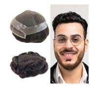 Bald wig Men Toupee Lace Human Hair Wigs Human Hairline Durable Men Capillary Prosthesis Human Hair System Units Wigs for men