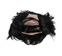 Balding Cap Wig Synthetic Fibre Straight Hair for Men Cosplay Characters | Lightweight Net Base, Integrated Fringe, Knotted Roots, Realistic Comedic Styling for Stage Shows and Costume Parties