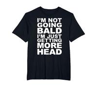 Balding Man Funny Bald Guy T-Shirt, Men's Big and Tall, Black, 6X Tall