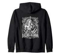 Baldr And Nanna Light Falls To Fire Norse Mythology Zip Hoodie