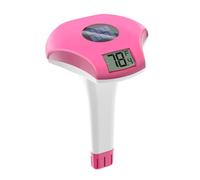 BALDR Pool Thermometer Floating Easy Read, Solar Powerd with Large Digital Display, IPX-8 Waterproof No Battery Replacement for Swimming Pool, Ice Bath, Hot Tubs(Rose)