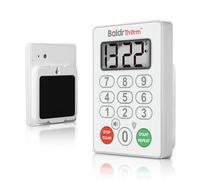BaldrTherm Digital Kitchen Timer, Magnetic Waterproof Countdown Timer for Cooking, Shower, Workout, Classroom, Hair Color Processing, White.