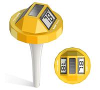BaldrTherm Pool Thermometer Swimming Floating, Digital Water Thermometer Sensor, 2026 New Upgrade | Solar Powered | Easy Read | Anti-Fog, for Hot Tub, Spa & Ice Bath (Yellow)