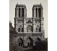 Baldus Notre-dame Cathedral Paris 1857 Photo Large Wall Art Poster Print Thick Paper 18X24 Inch