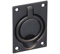 Baldwin 0395112 Flush Ring Pull, Aged Bronze