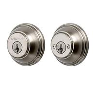 Baldwin 385 RDB 15 SMT CP RCAL 385 Double Cylinder Round Deadbolt Featuring SmartKey, Satin Nickel by Baldwin