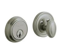 Baldwin 8031 Traditional Single Cylinder Deadbolt for 1-5/8" Bore Hole, Vintage Brass