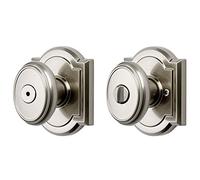 Baldwin Prestige Carnaby Bed/Bath Knob in Satin Nickel - 93530-002