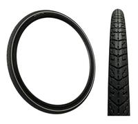Baldys 700 x 40c Hybrid/Trekking Bike Slick Tyre 5mm Puncture Protection BLACK