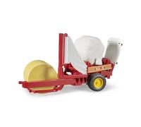 Bruder Bale Wrapper with Ockery and Round Bale