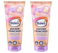 Balea Curls Crunch Gel Weightless Gel Texture, Anti-frizz, Suitable for Curly Girl, Silicone-Free, 2 x 100 ml
