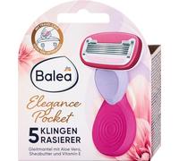 Balea Elegance Pocket, 5-blade razor - the ideal women's razor for on the go