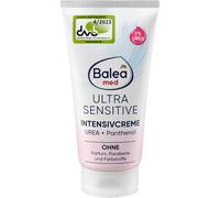 Balea med Ultra Sensitive Intensive Cream - Face Cream with 7% Urea & Panthenol - for Very Sensitive & Dry Skin - Fragrance-Free - Microbiome Balance - 50 ml