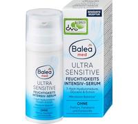 Balea med Ultra Sensitive Moisturising Intensive Serum - Face Serum with 7x Hyaluronic Acid, Glycerine & Ectoin - Fragrance-Free - for Sensitive Skin - Microbiome Balance - 30 ml
