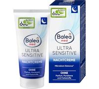 Balea Med Ultra Sensitive Night Cream - Soothing Face Care for Very Sensitive Skin - Supports Microbiome Balance - No Perfume, Parabens & Dyes - Vegan - 50 ml
