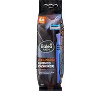 Balea MEN 3 Blade Disposable Razor with Aloe Vera & Vitamin E Flexible Swing Head Pack of 8