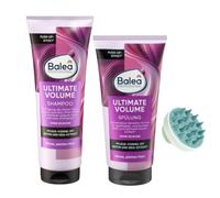 Balea Professional Shampoo Ultimate Volume 250 ml + Conditioner Ultimate Volume 200 ml + Scalp Massage Brush Set of 2