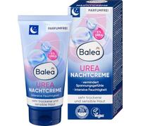 Balea Urea Night Cream for Very Dry and Sensitive Skin Reduces Tension Feelings Intensive Moisture with 5% Urea 50 ml