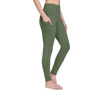 baleaf Fleece Lined Leggings Women Winter Thermal Warm Yoga Pants High Waisted with Drawstring Pockets Water Resistant Cocoa Creme XS