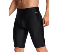 BALEAF Mens Swiming jammers Competitive Compression Swimwear Durable Athletic Swim Shorts Trunks Black XL