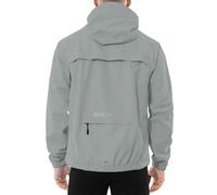 baleaf Waterproof Jacket Mens Cycling Jackets Reflective Running Outdoor Rain Coats Lightweight for Men Walking Hiking Packable Grey S
