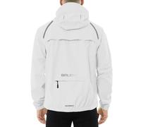 baleaf Waterproof Jacket Mens Cycling Jackets Reflective Running Outdoor Rain Coats Lightweight for Men Walking Hiking Packable White XXL