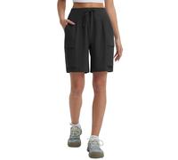 baleaf Womens Hiking Cargo Shorts with Pockets Quick Dry High Waisted Elasticated Outdoor Short for Summer Walking Golf Travel Black XL