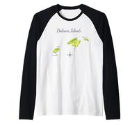 Balearic Islands Map Mallorca Ibiza Menorca Travel Raglan Baseball Tee