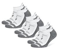 Balega Blister Resist Performance No Show Athletic Running Socks for Men and Women (3-Pack), White, Small (Pack of 3)