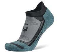 Balega Blister Resist Performance No Show Athletic Running Socks for Men and Women, Ergonomic Fit, Cushioned, Moisture-Wicking, Breathable, Seamless Toe, 1 Pair, Grey/Blue, M