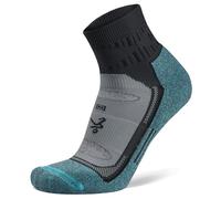Balega Unisex Blister Resist Quarter Performance Athletic Running Socks For Mens And Women, Grey/Blue, S EU
