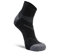Balega Enduro Arch Support Performance Quarter Athletic Running Socks for Men and Women (1 Pair)- Cushioned, Breathable, Moisture-Wicking, Seamless Toe, Ergonomic Fit- Black, Medium (UK Size 7-9)