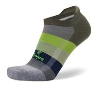 Balega Hidden Comfort Performance No Show Athletic Running Socks for Men and Women (1 Pair)-Ergonomic Fit,Cushioned,Breathable,Moisture-Wicking,Seamless Toe,Green/Grey,Small (UK Size 4-7)