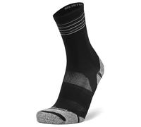 Balega Blister Resist Light Mini Crew - Advanced Moisture-Wicking Performance Running Socks (1 Pair), Breathable, Cushioned, Ergonomic Fit, Seamless Toe, Black, Large (UK Size 9-11)