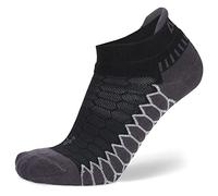 Balega Silver Compression Fit Performance No Show Athletic Running Socks for Men and Women (1 Pair), Black, Medium