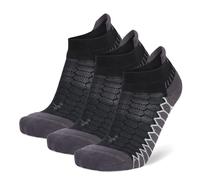 Balega Standard Silver No Show 3-Pack, Black, L